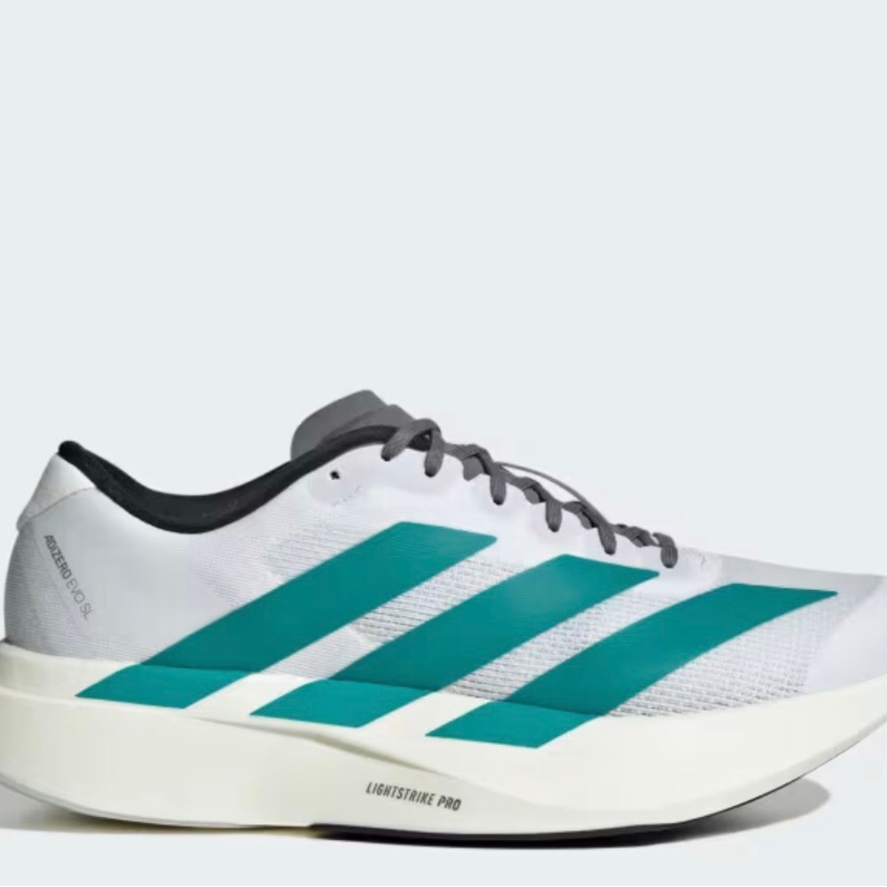 adidas Adizero Boston 13 White Pure Teal JR4791 new